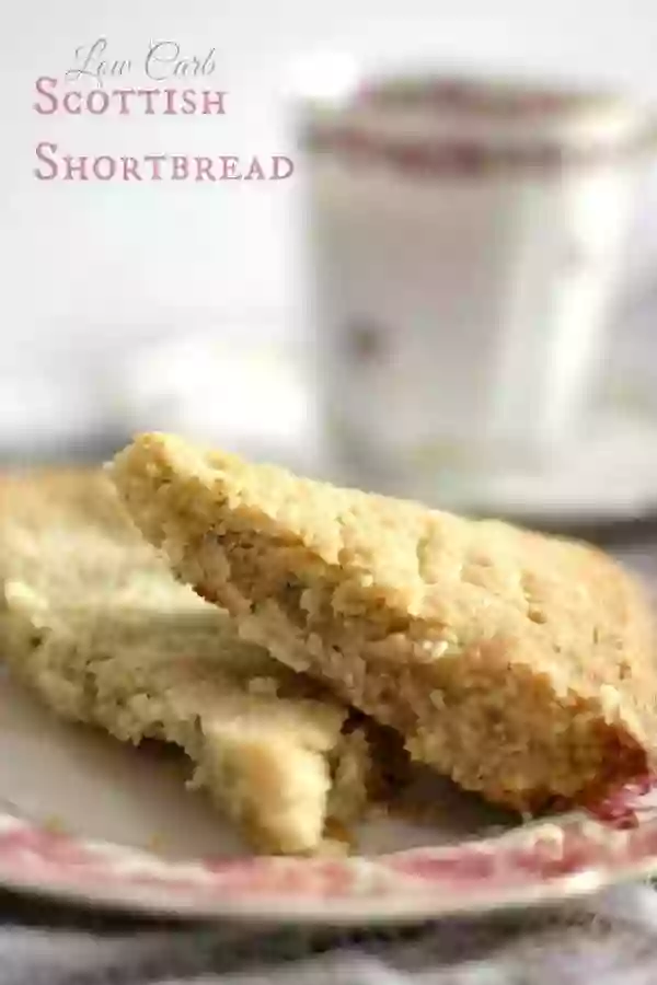 Low carb Scottish Shortbread cookies are gluten free, too! From Lowcarb-ology.com