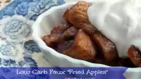 low carb fried apples