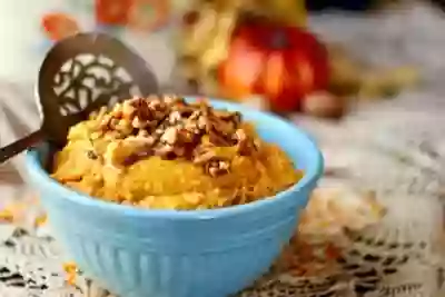 Easy low carb sweet potato mash is so good with a fraction of the carbs of real sweet potatoes! from lowcarb-ology.com