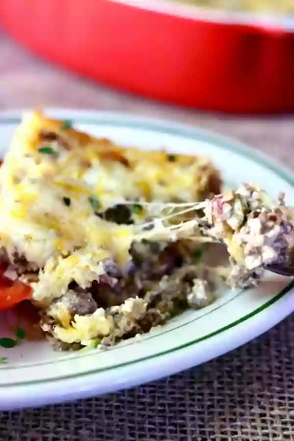 Cheesy and Gooey - Low Carb Bacon Cheeseburger Casserole Has Just 2 Carbs! 