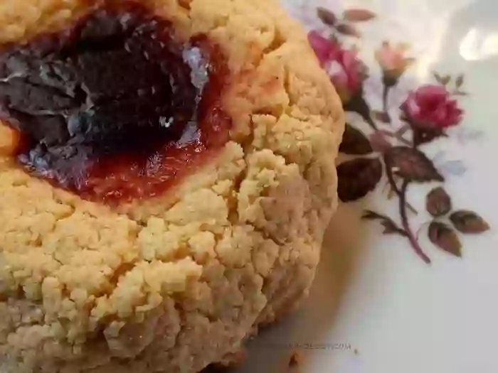 Low carb raspberry thumbprint scones are rich and sweet with only 5.5 carbs!