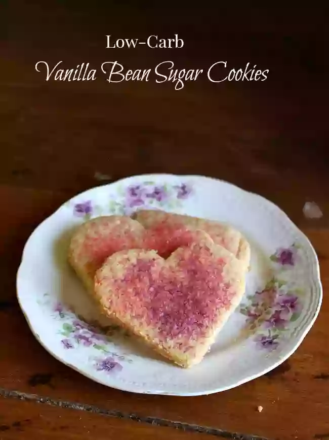 low-carb vanilla bean sugar cookies can be cut out and decorated but with just 4 net carbs each you can actually enjoy them anytime. Lowcarb-ology.com