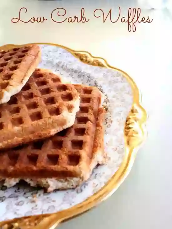 Low carb waffles have just 1.9 net carbs and make breakfast fun again! Lowcarb-ology.com