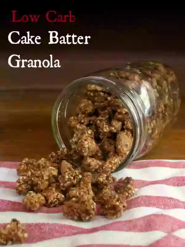 low carb cake batter granola is sweet with lots of that cake batter flavor plus it stays crunchy in milk and has just 3.5 net carbs per serving. From lowcarb-ology.com