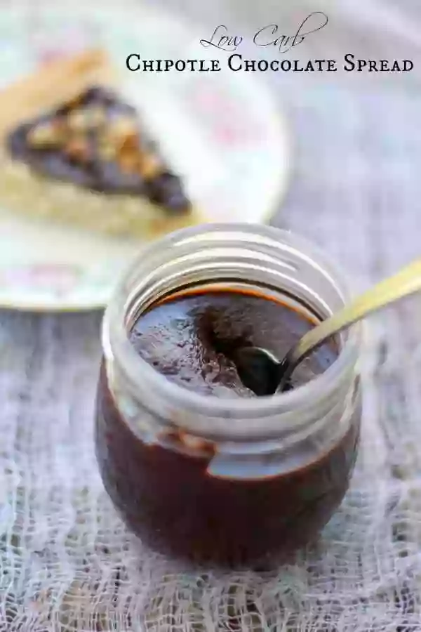 This Low Carb Chocolate Spread Is Similar to Homemade Nutella but With Only 2.2 Carbs per Tablespoon. Pecans and Chipotle Make It Super Good! From Lowcarb-ologycom