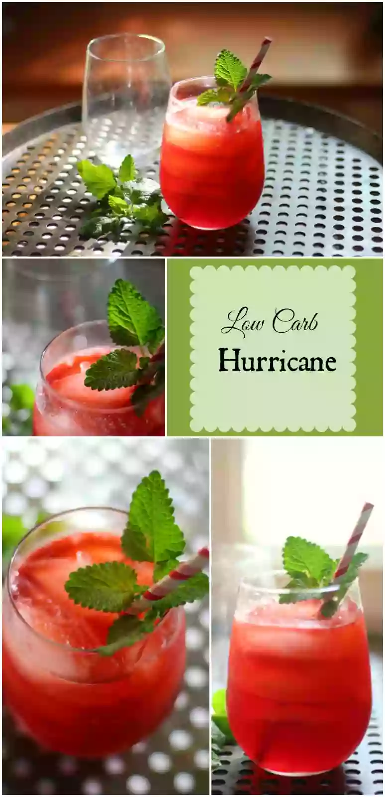 Low Carb Hurricane Cocktail with 2 kinds of rum? Yes Please! Perfect for summer! From lowcarb-ology.com