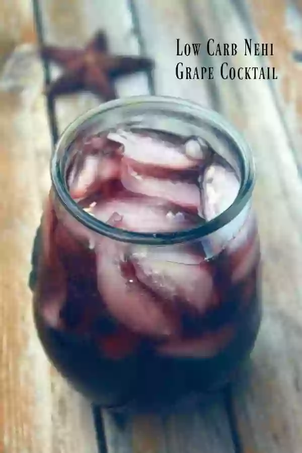 This 0 carb grape Nehi cocktail is full of that yummy fizzy grape flavor. 