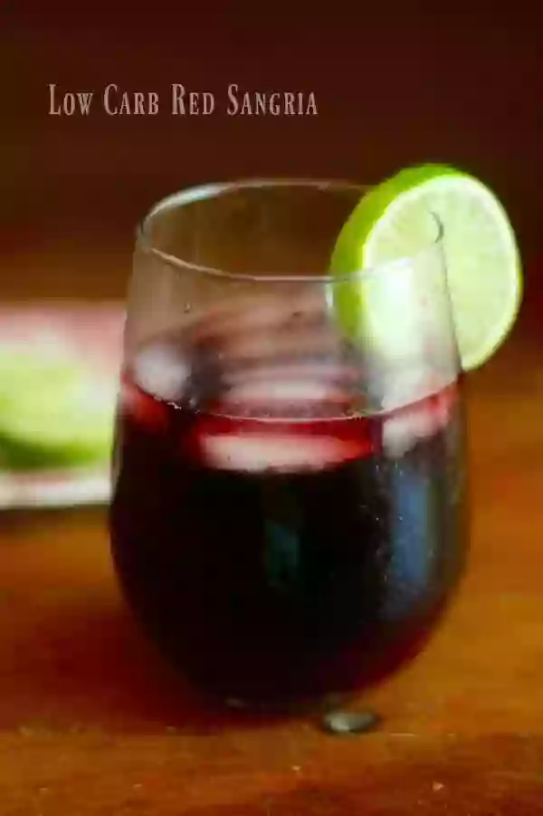 Low Carb Red Sangria Recipe Has Just 3 Carbs for 8 Ounces. 