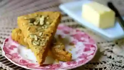 Low carb pumpkin spice scones are full of fall flavor. From Lowcarb-ology.com