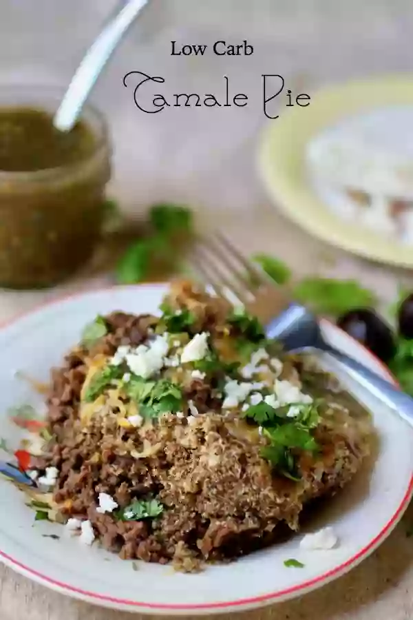 This easy tamale pie has just 4.5 net carbs. Craving Mexican food? Try this! From Lowcarb-ology.com
