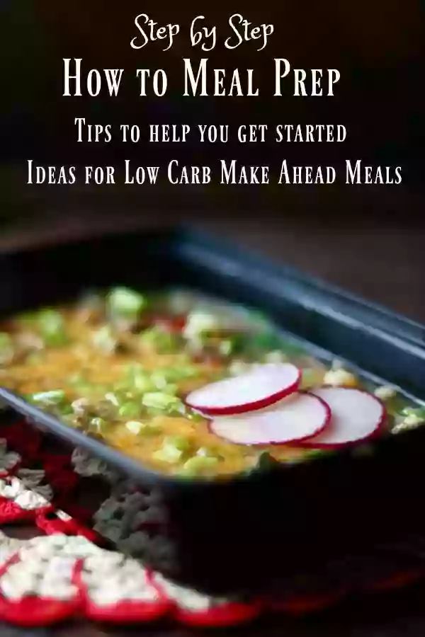 Learn how to meal prep for low carb success with these tips and ideas. From Lowcarb-ology.com