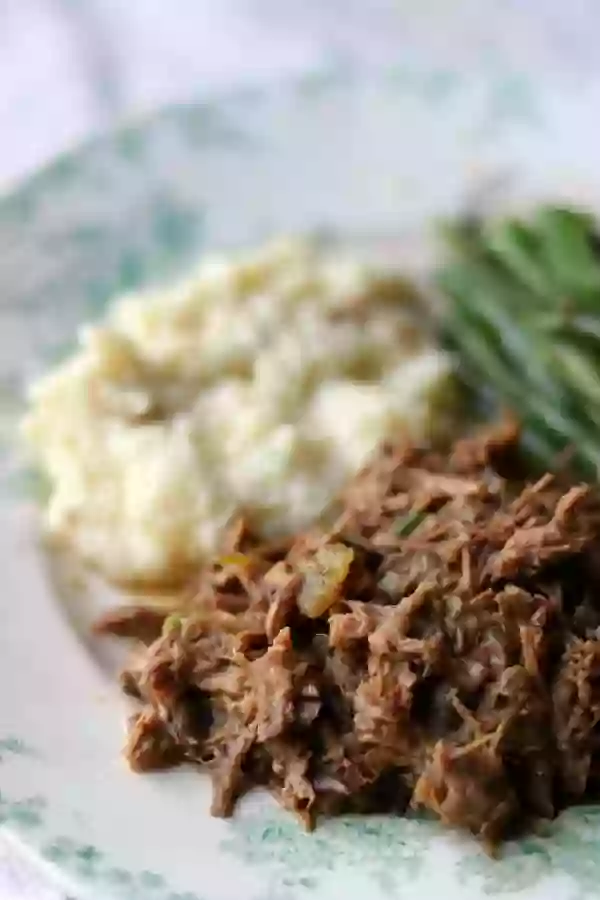 Low carb, slow cooker pot roast recipe makes a lot so you can use it to meal prep several dishes. From lowcarb-ology.com