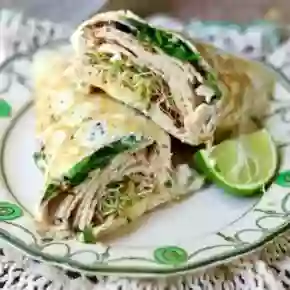 Low carb sandwich wraps bring your favorite sandwiches back to the table. Sturdy, taste great, and have just 1 net carb each. Quick and easy lunch recipe! Store in the refrigerator. From Lowcarb-ology.com