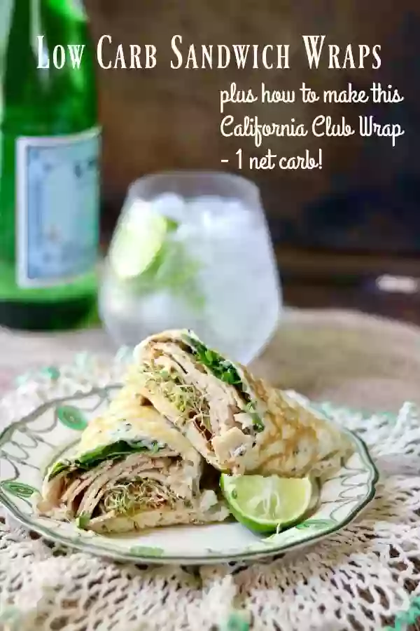 Low carb sandwich wraps bring your favorite sandwiches back to the table. Sturdy, taste great, and have just 1 net carb each. Store in the refrigerator. 1 net carb! From Lowcarb-ology.com