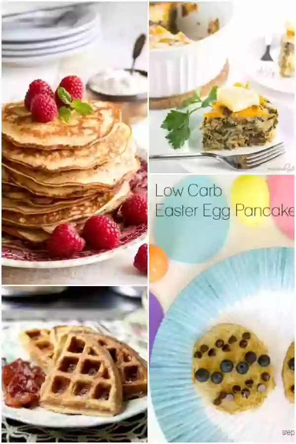 Collage of Low Carb Easter Recipes for Brunch