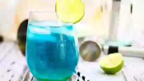 Feature image of blue lagoon cocktail
