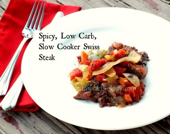 slow cooker swiss steak on a plate