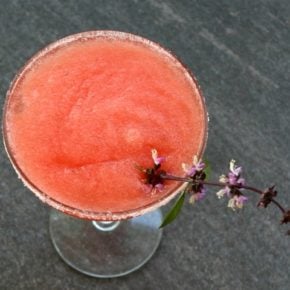 Low carb frozen cherry limeade is easy to make and just 0.5 carbs | lowcarb-ology.com