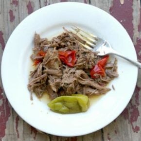Slow Cooker Italian pot roast is an easy, low carb dinner that the whole family will love. lowcarb-ology.com