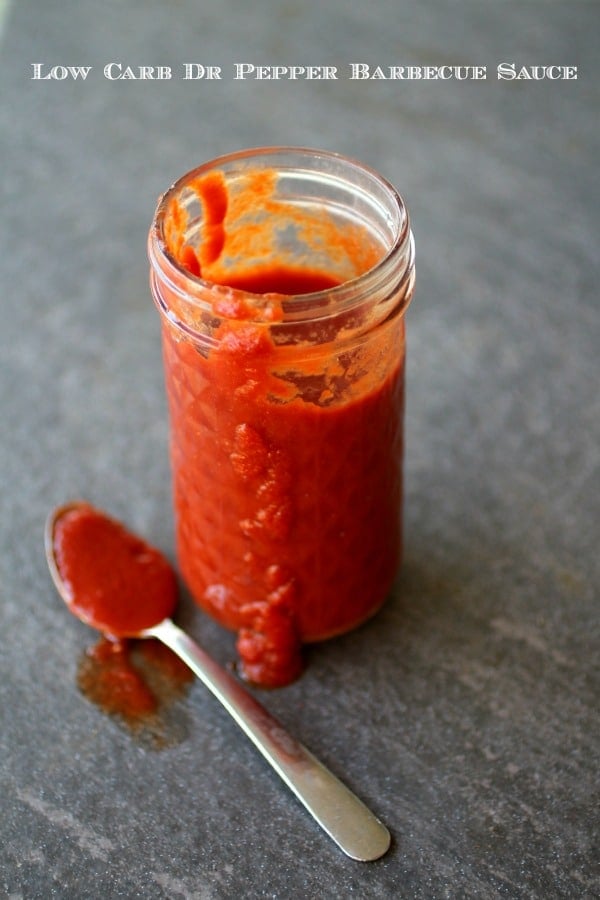 This super easy, low-carb Dr Pepper barbecue sauce is done in a matter of minutes. Its sweet, spicy, smoky flavor is perfect for beef, pork, or chicken. From Lowcarb-ology.com