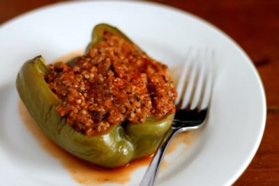 Old fashioned stuffed peppers are a low carb, easy, family friendly recipe. from Lowcarb-ology.com