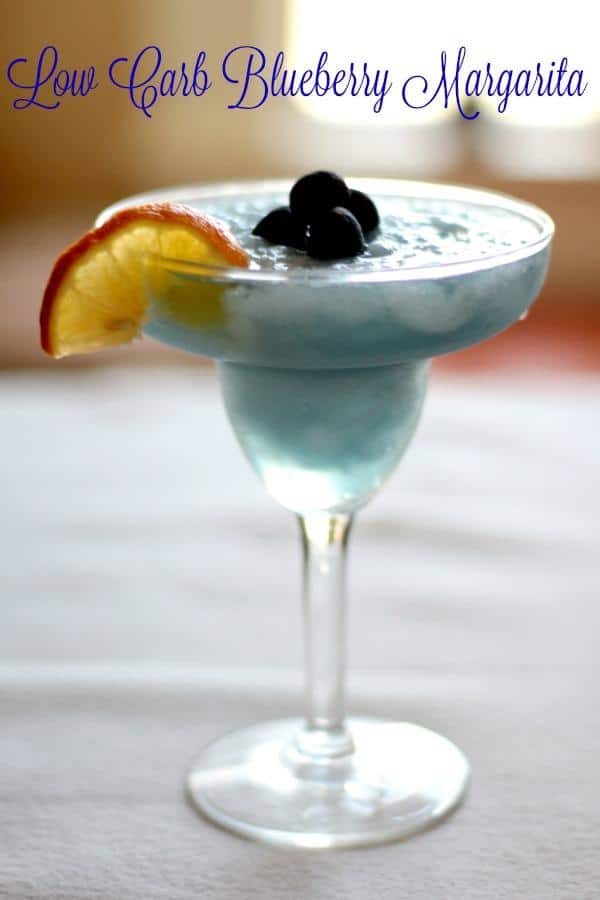 Low Carb Blueberry Lemonade Margarita Lowcarbology