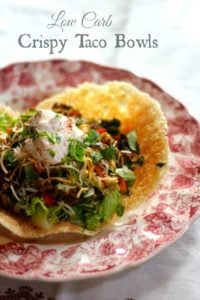 Lowcarb Crispy Taco Bowl Is Easy to Make and So Good With Taco Salad! 0.5 Carb! From Lowcarb-ology.com