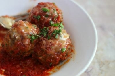 Low carb meatballs are tender and juicy. So good! From lowcarb-ology.com