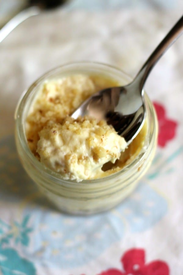 Creamy, sweet low carb banana pudding has just 4.7 net carbs. SO good anytime you want something sweet. from Lowcarb-ology.com