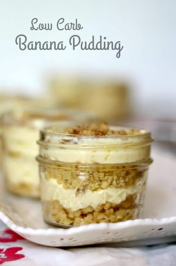 This low carb banana pudding has just 4.7 net carbs! It's rich and sweet to curb cravings. From Lowcarb-ology.com
