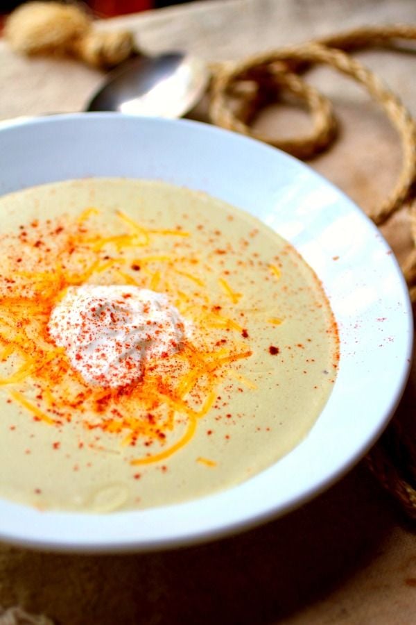 This Easy Low Carb Hatch Chile Cream Soup Is Just Delicious
