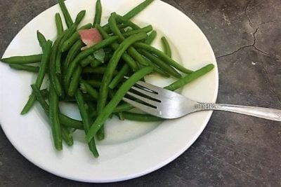 Southern green beans with bacon are bursting with flavor and healthy vitamins.